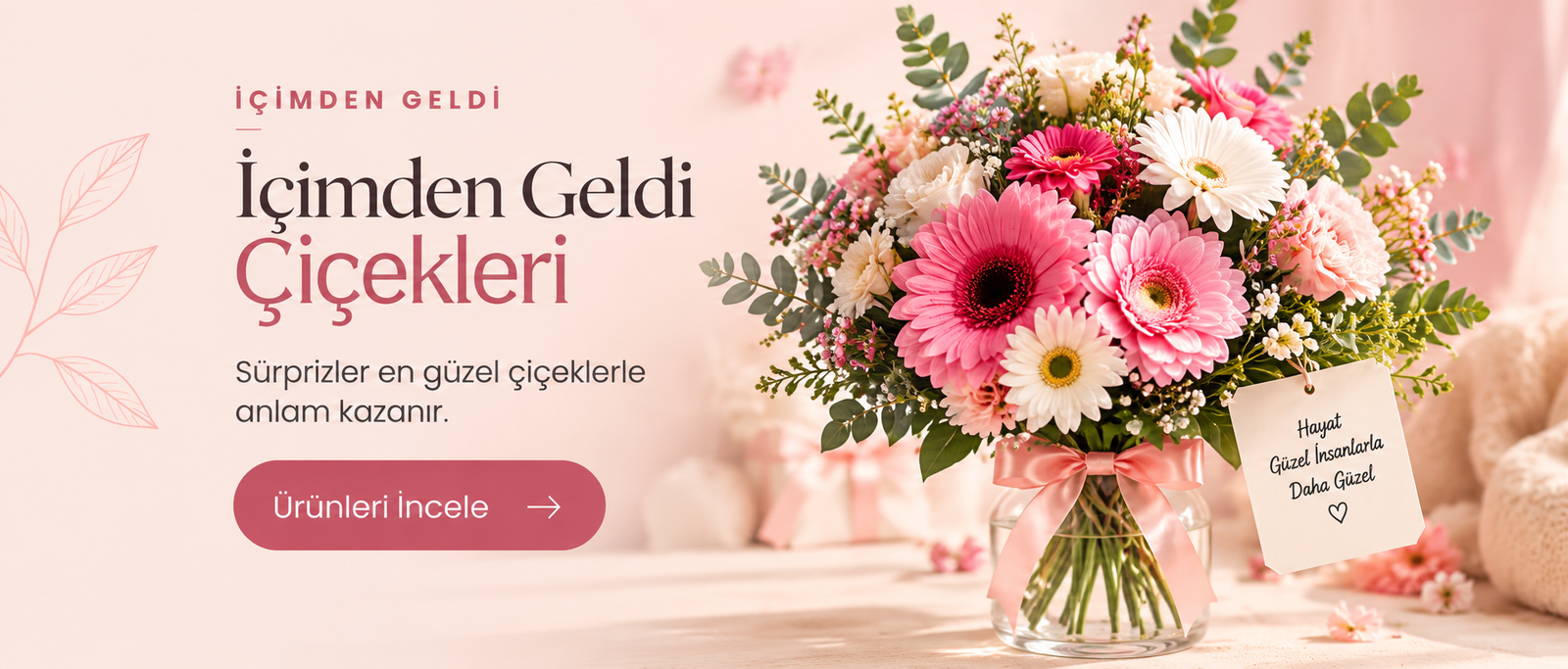 İçimden geldi çiçekleri